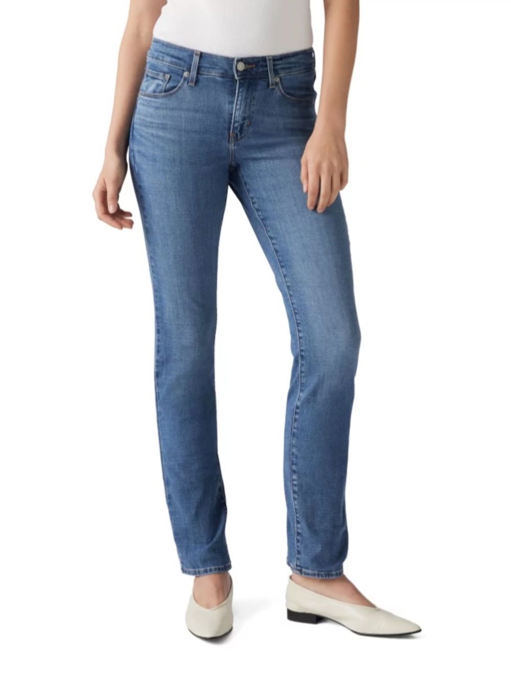 Levi's Perfectly Slimming 512 Straight Leg Women's 30 Blue Jeans